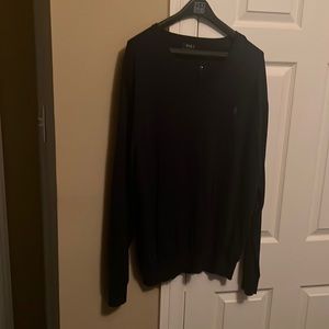 Navy Blue Polo (by Ralph Lauren) V-neck sweater